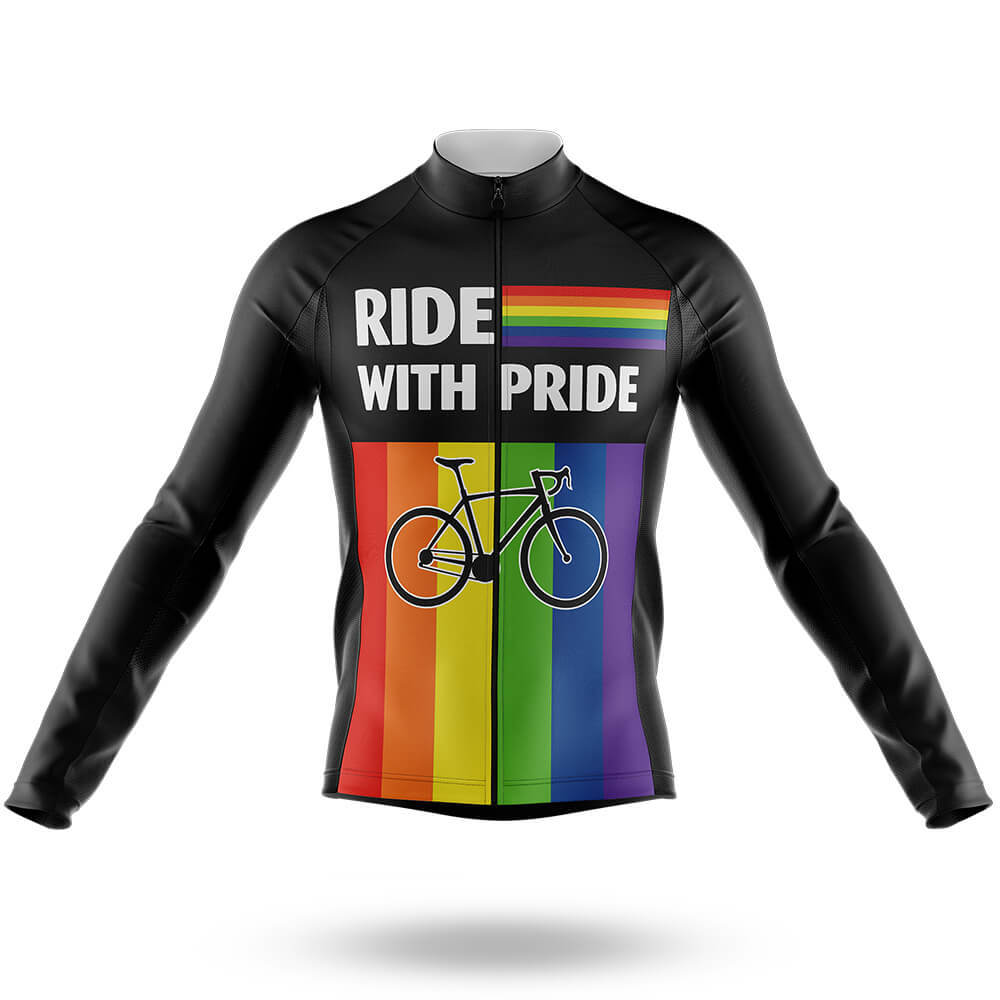 Ride With Pride V4 - Men's Cycling Kit-Long Sleeve Jersey-Global Cycling Gear