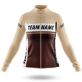 Custom Team Name M1 Brown - Women's Cycling Kit-Long Sleeve Jersey-Global Cycling Gear