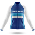 Custom Team Name M2 Navy - Women's Cycling Kit-Long Sleeve Jersey-Global Cycling Gear