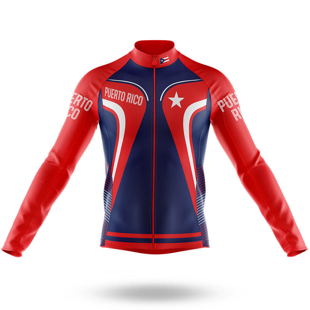 Puerto Rico S5 - Men's Cycling Kit-Long Sleeve Jersey-Global Cycling Gear