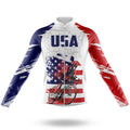 USA S19 - Men's Cycling Kit-Long Sleeve Jersey-Global Cycling Gear