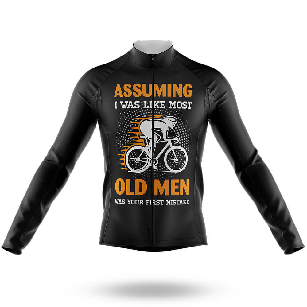 Cycling Old Man V2 - Men's Cycling Kit-Long Sleeve Jersey-Global Cycling Gear