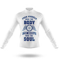 Two Wheels Move The Soul V2 - Men's Cycling Kit-Long Sleeve Jersey-Global Cycling Gear