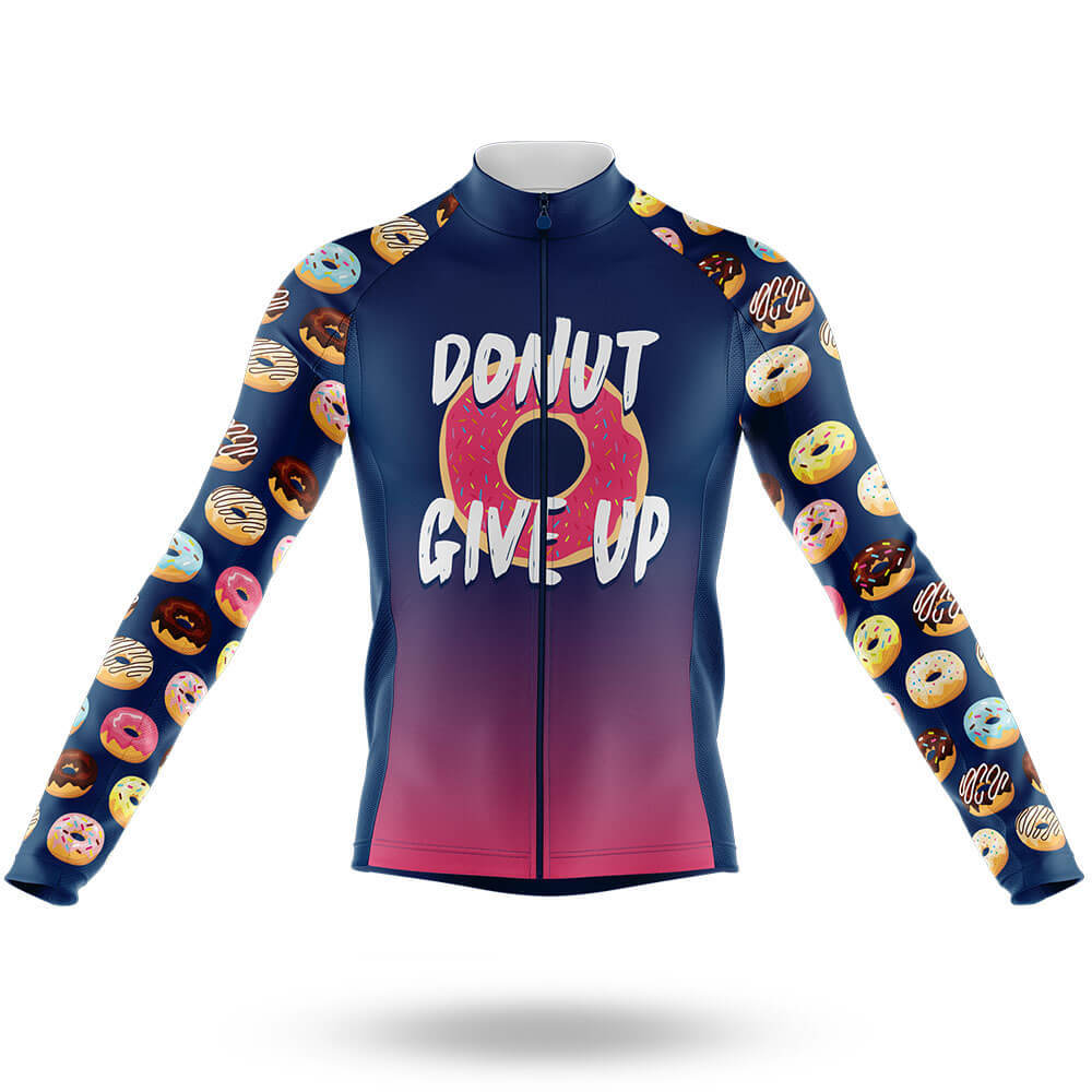 Donut Give Up V2 - Men's Cycling Kit-Long Sleeve Jersey-Global Cycling Gear