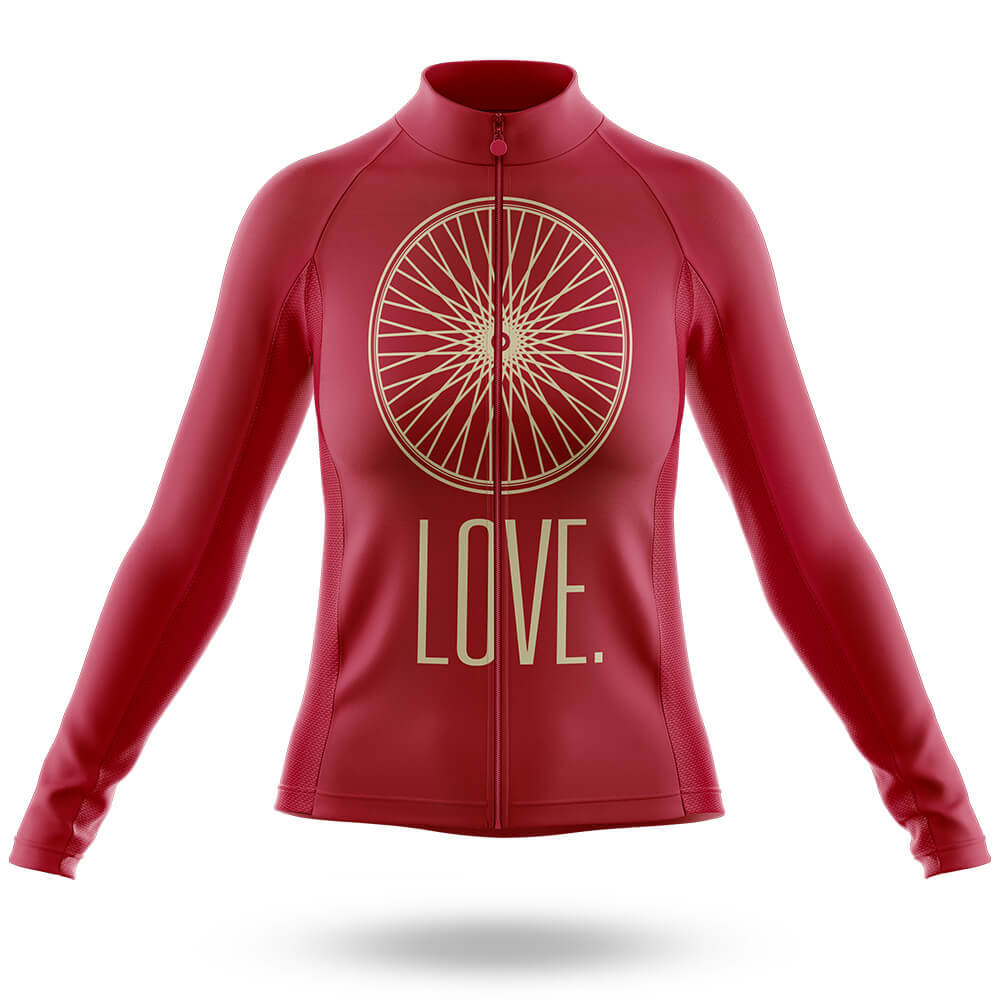 Wheely Love Cycling - Women's Cycling Kit-Long Sleeve Jersey-Global Cycling Gear