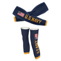 Navy - Arm And Leg Sleeves - Global Cycling Gear