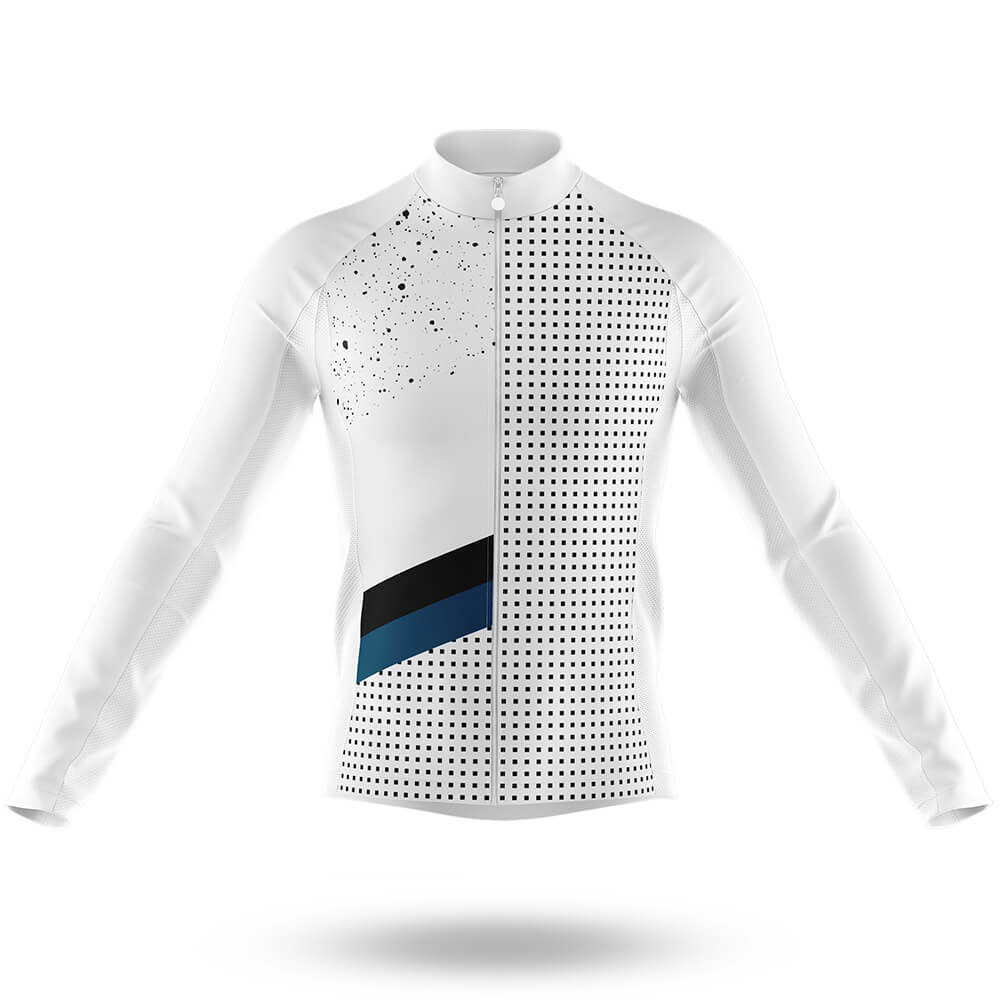 White - Men's Cycling Kit-Long Sleeve Jersey-Global Cycling Gear