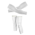 White - Arm And Leg Sleeves-S-Global Cycling Gear