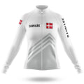 Danmark S5 White - Women - Cycling Kit-Long Sleeve Jersey-Global Cycling Gear