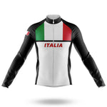 Italia S7 - Black - Men's Cycling Kit-Long Sleeve Jersey-Global Cycling Gear