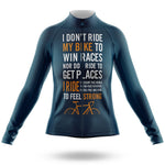 Ride My Bike V3 - Women's Cycling Kit-Long Sleeve Jersey-Global Cycling Gear