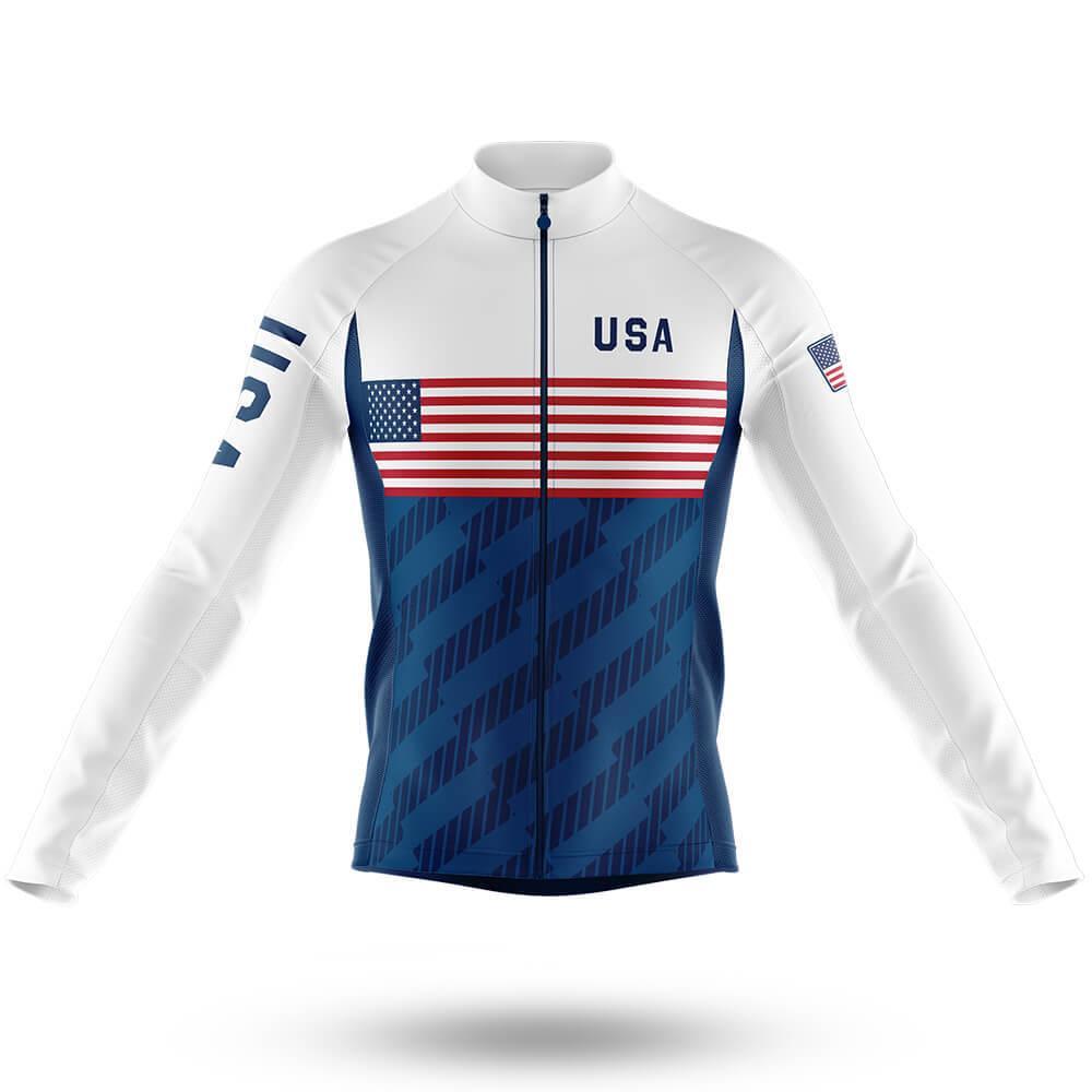USA S6 - Men's Cycling Kit-Long Sleeve Jersey-Global Cycling Gear