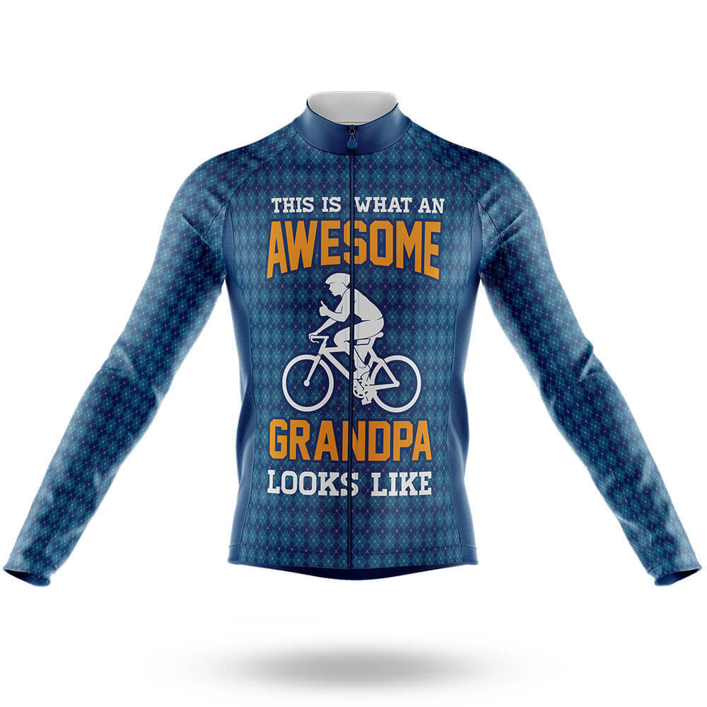 Awesome Grandpa V4 - Men's Cycling Kit-Long Sleeve Jersey-Global Cycling Gear