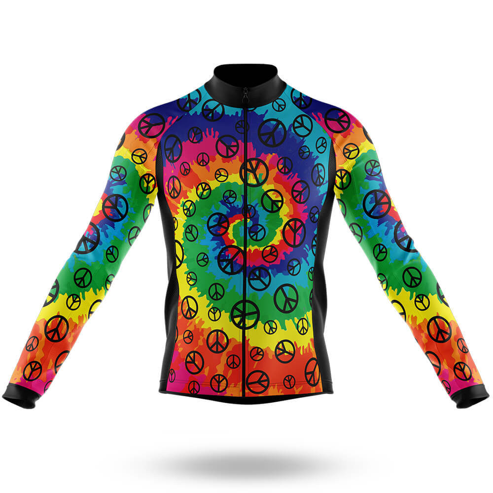 Peace Sign - Men's Cycling Kit-Long Sleeve Jersey-Global Cycling Gear