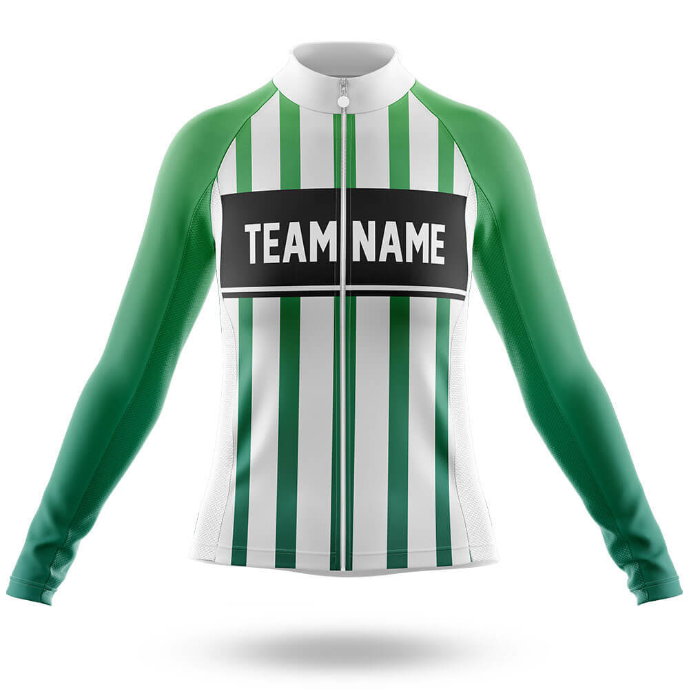Custom Team Name S12 - Women's Cycling Kit-Long Sleeve Jersey-Global Cycling Gear