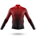 Red Gradient - Men's Cycling Kit-Long Sleeve Jersey-Global Cycling Gear