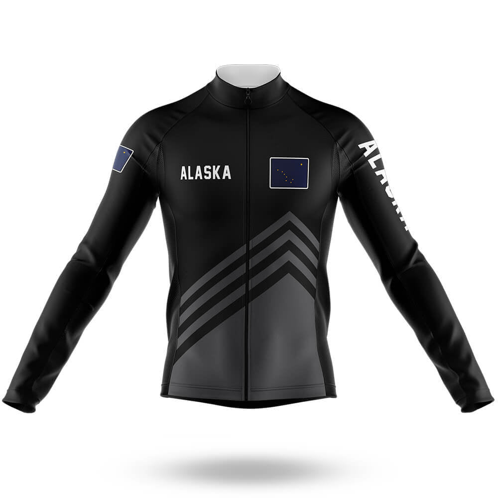 Alaska S4 Black - Men's Cycling Kit-Long Sleeve Jersey-Global Cycling Gear