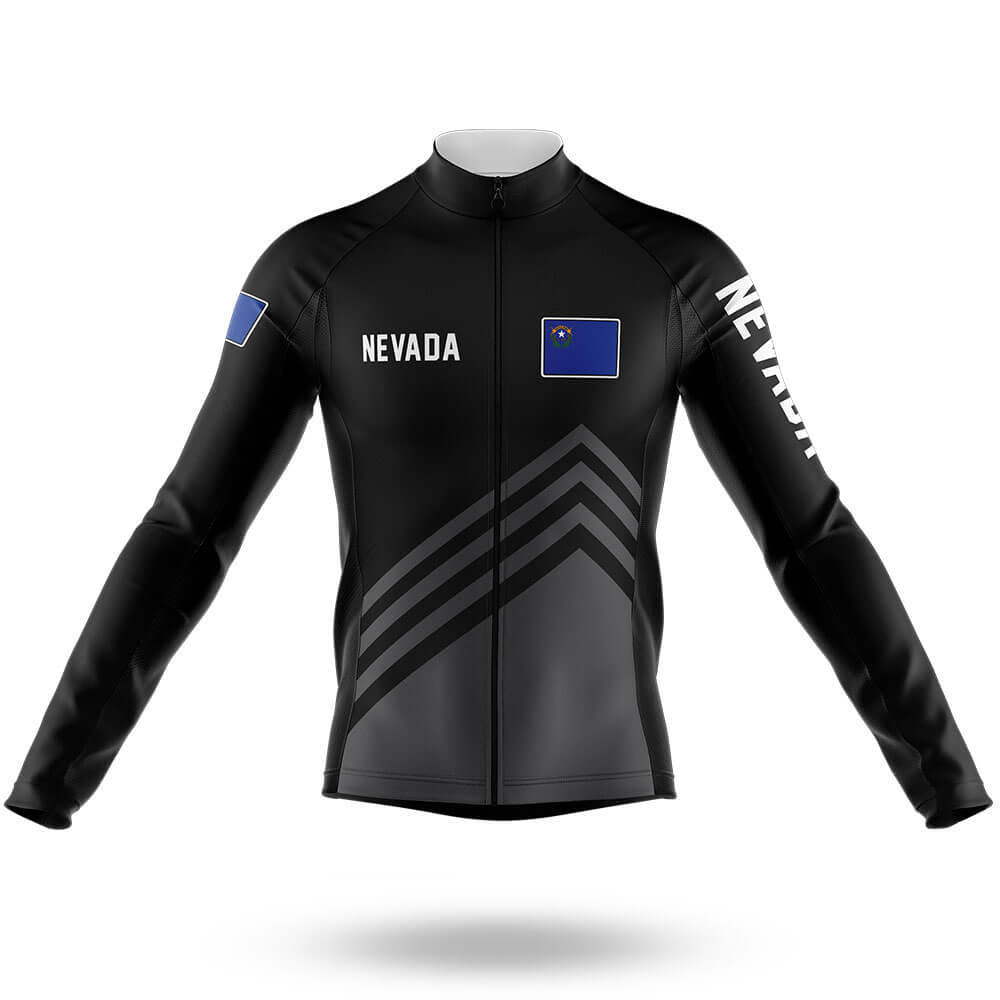 Nevada S4 Black - Men's Cycling Kit-Long Sleeve Jersey-Global Cycling Gear