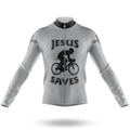 Jesus Saves - Men's Cycling Kit-Long Sleeve Jersey-Global Cycling Gear