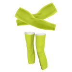 Lime Green - Arm And Leg Sleeves-S-Global Cycling Gear