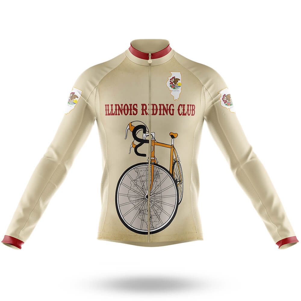Illinois Riding Club - Men's Cycling Kit-Long Sleeve Jersey-Global Cycling Gear