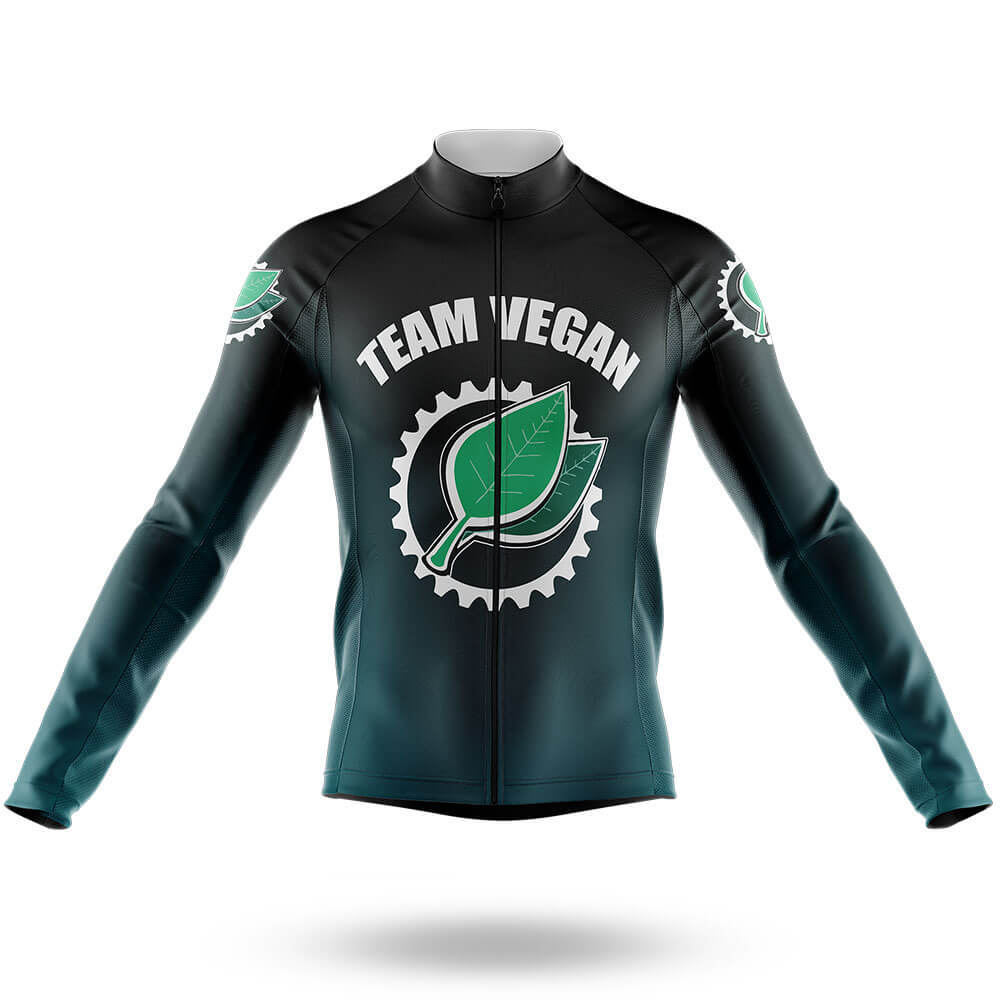Team Vegan V3 - Men's Cycling Kit-Long Sleeve Jersey-Global Cycling Gear