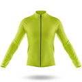 Basic Lime Green - Men's Cycling Kit-Long Sleeve Jersey-Global Cycling Gear