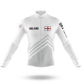 England S5 White - Men's Cycling Kit-Long Sleeve Jersey-Global Cycling Gear