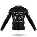 Zombies Chase Us - Men's Cycling Kit-Long Sleeve Jersey-Global Cycling Gear