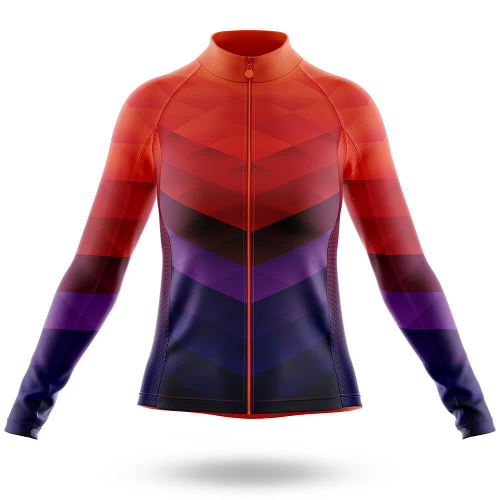 Sunset - Women's Cycling Kit-Long Sleeve Jersey-Global Cycling Gear