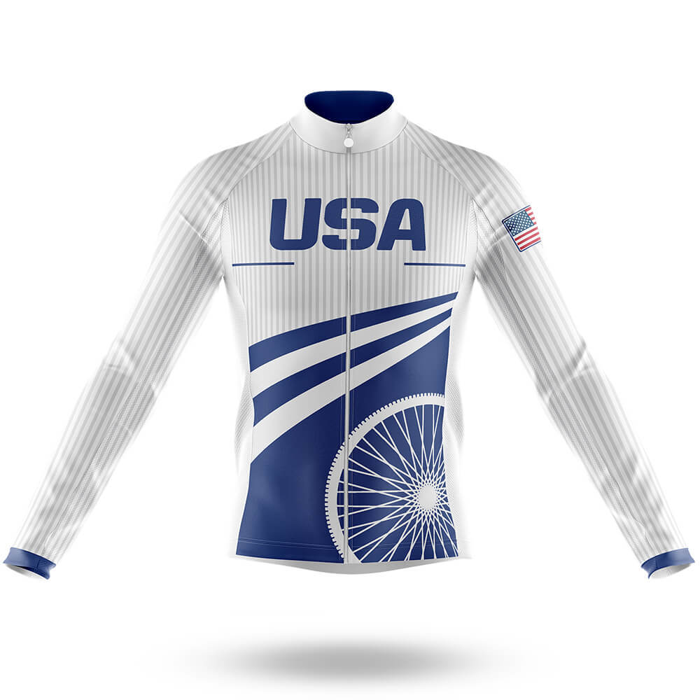 USA S28 - Men's Cycling Kit-Long Sleeve Jersey-Global Cycling Gear