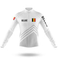 België S5 White - Men's Cycling Kit-Long Sleeve Jersey-Global Cycling Gear