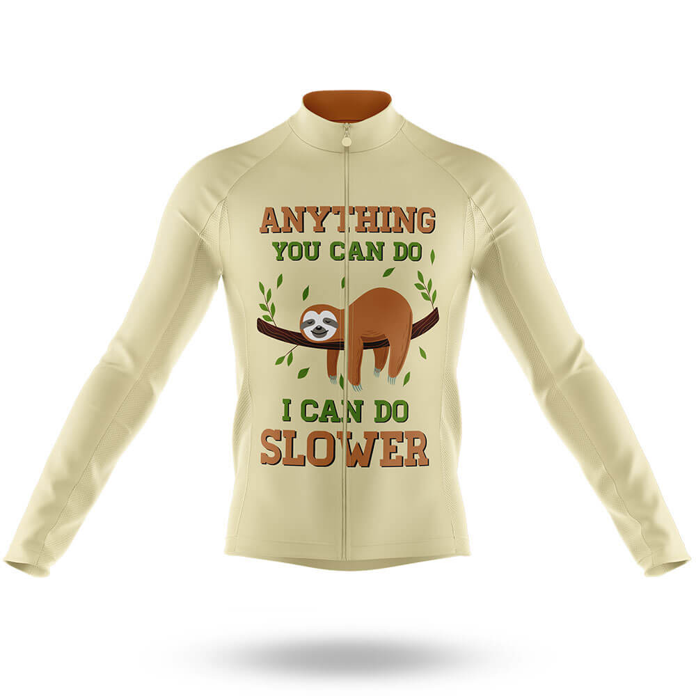 Sloth Can Do Slower V2 - Men's Cycling Kit-Long Sleeve Jersey-Global Cycling Gear