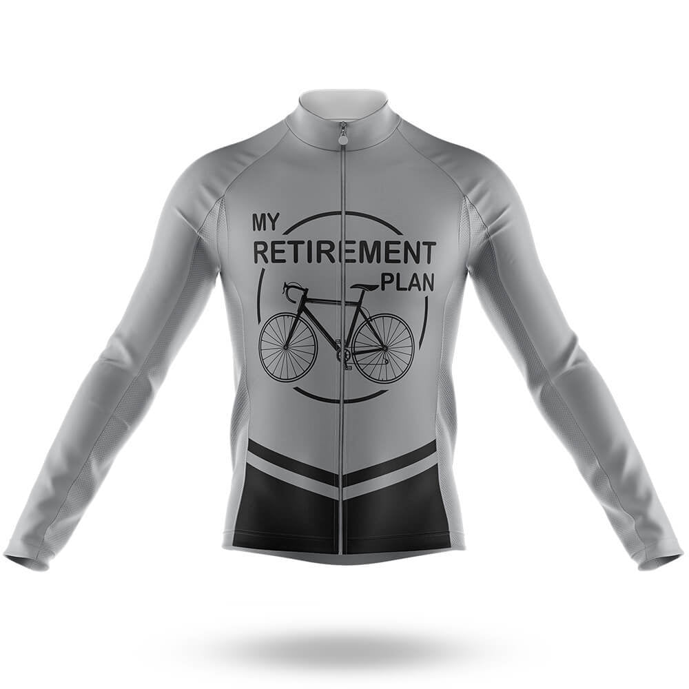 My Retirement Plan V7 - Men's Cycling Kit-Long Sleeve Jersey-Global Cycling Gear