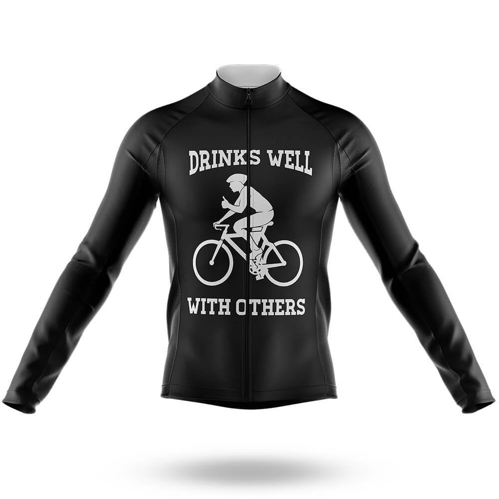 Drinks Well - Men's Cycling Kit-Long Sleeve Jersey-Global Cycling Gear