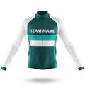 Custom Team Name M2 Green - Men's Cycling Kit-Long Sleeve Jersey-Global Cycling Gear