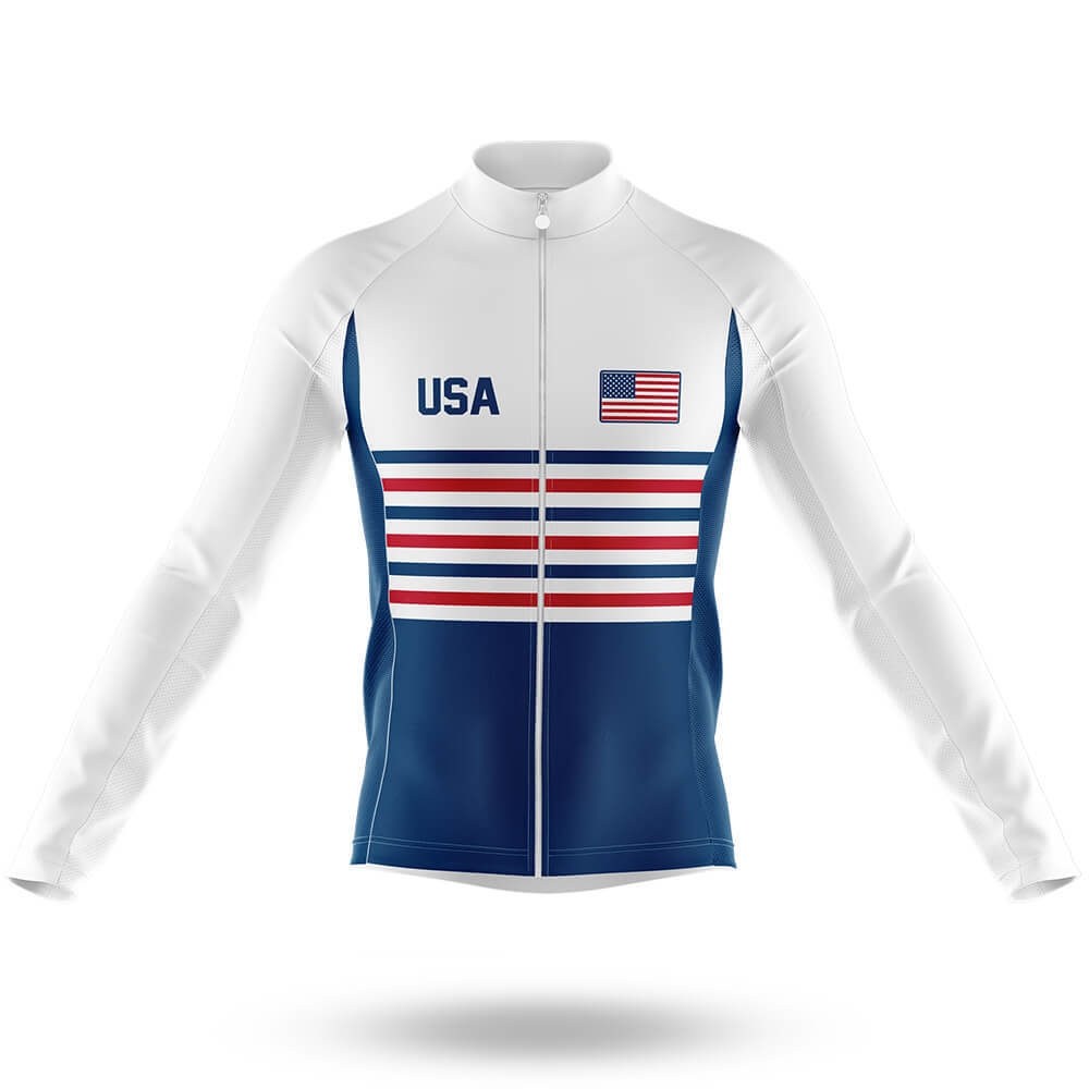 USA S27 - Men's Cycling Kit-Long Sleeve Jersey-Global Cycling Gear