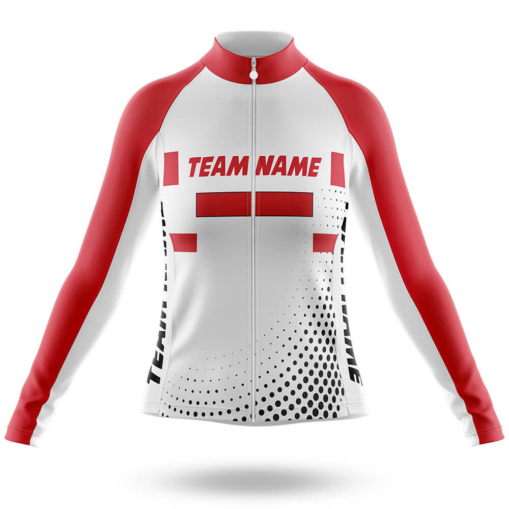 Custom Team Name M18 - Women's Cycling Kit-Long Sleeve Jersey-Global Cycling Gear