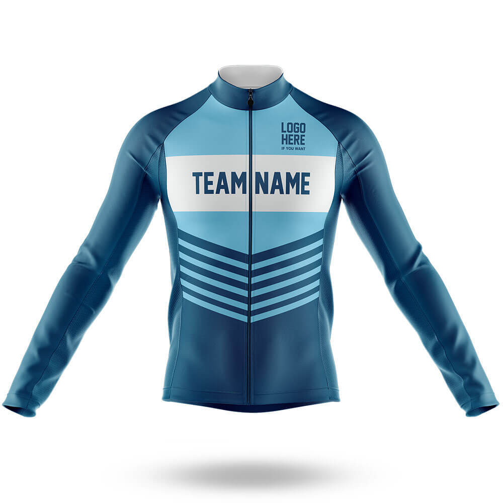 Custom Team Name V20 - Men's Cycling Kit-Long Sleeve Jersey-Global Cycling Gear