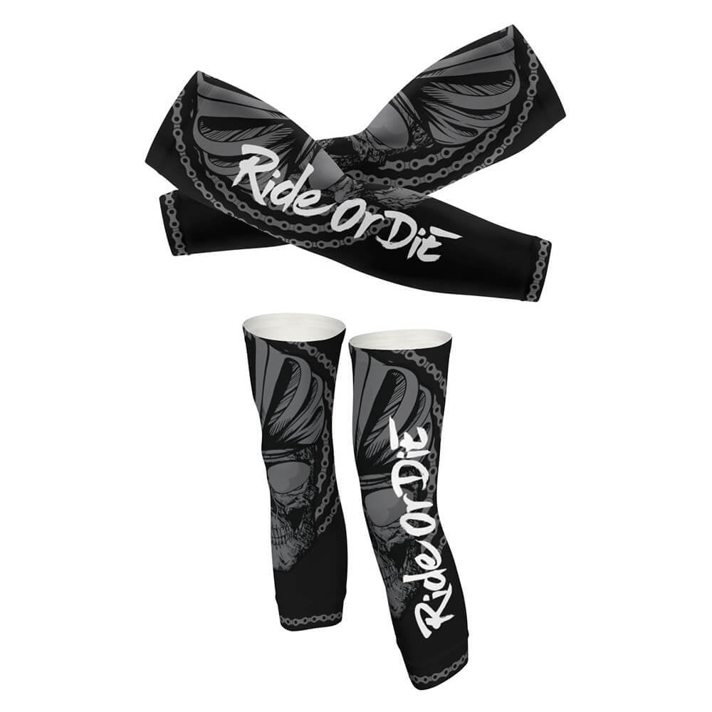 Ride Or Die - Arm And Leg Sleeves-S-Global Cycling Gear