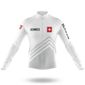 Schweiz S5 White - Men's Cycling Kit-Long Sleeve Jersey-Global Cycling Gear