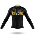 Maryland Flag - Men's Cycling Kit-Long Sleeve Jersey-Global Cycling Gear