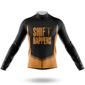 Shift Happens - Men's Cycling Kit-Long Sleeve Jersey-Global Cycling Gear