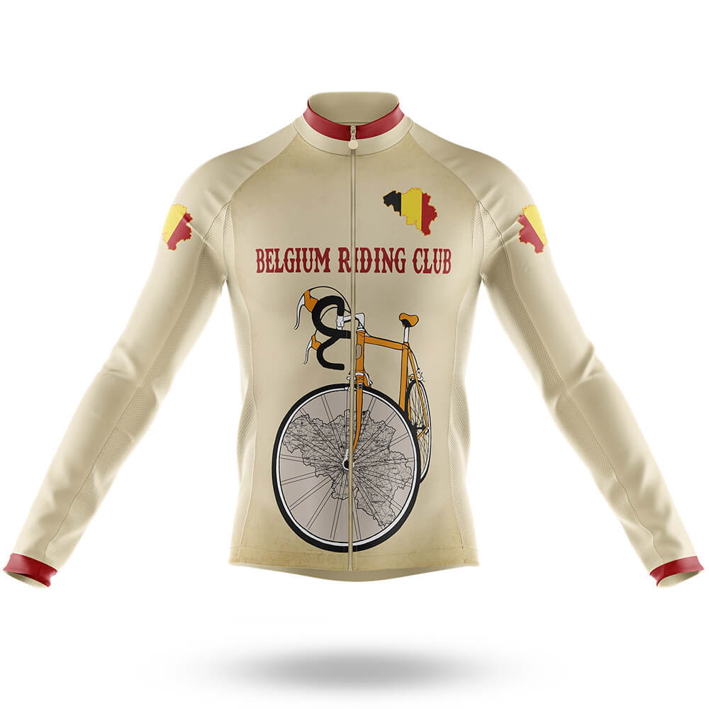 Belgium Riding Club - Men's Cycling Kit-Long Sleeve Jersey-Global Cycling Gear