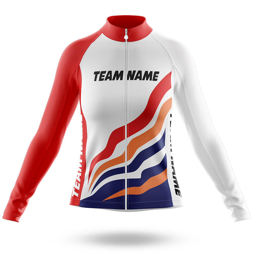 Custom Team Name M14 - Women's Cycling Kit-Long Sleeve Jersey-Global Cycling Gear