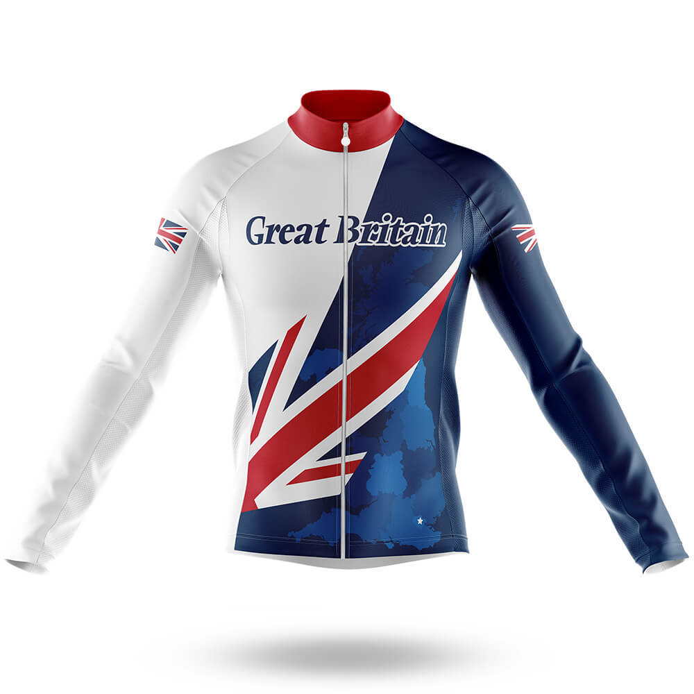 Great Britain - Men's Cycling Kit-Long Sleeve Jersey-Global Cycling Gear