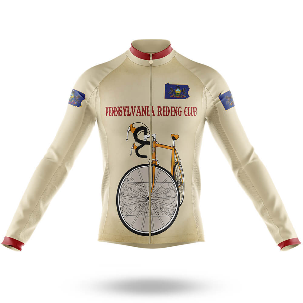 Pennsylvania Riding Club - Men's Cycling Kit-Long Sleeve Jersey-Global Cycling Gear
