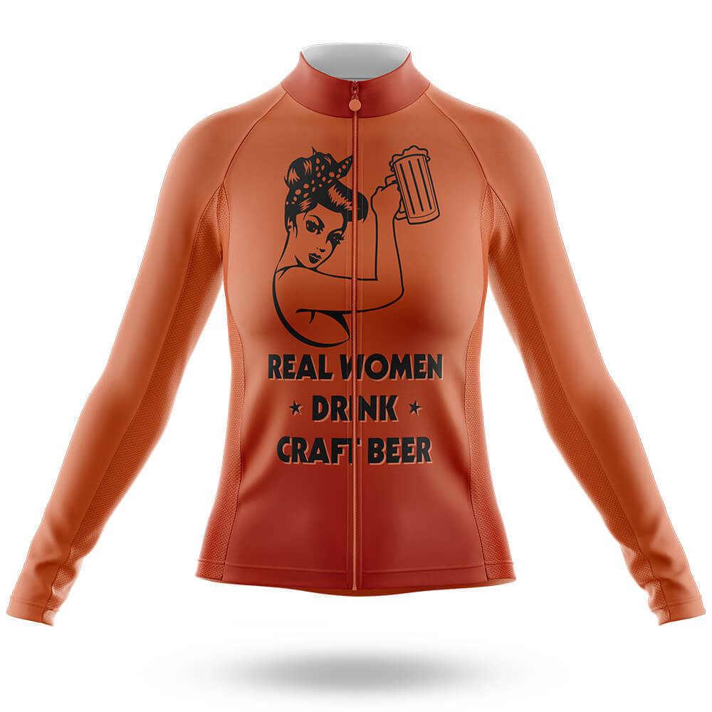 Women Drink Craft Beer - Women's Cycling Kit-Long Sleeve Jersey-Global Cycling Gear