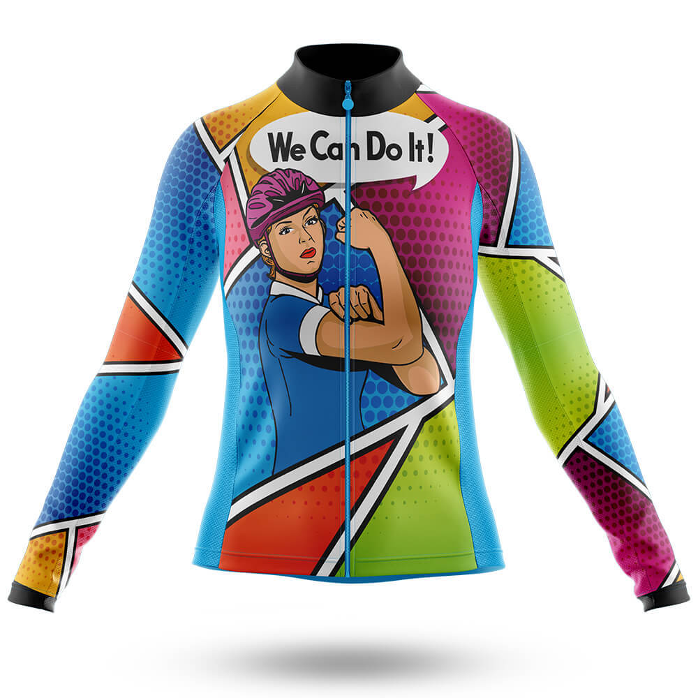 We Can Do It V4 - Women - Cycling Kit-Long Sleeve Jersey-Global Cycling Gear