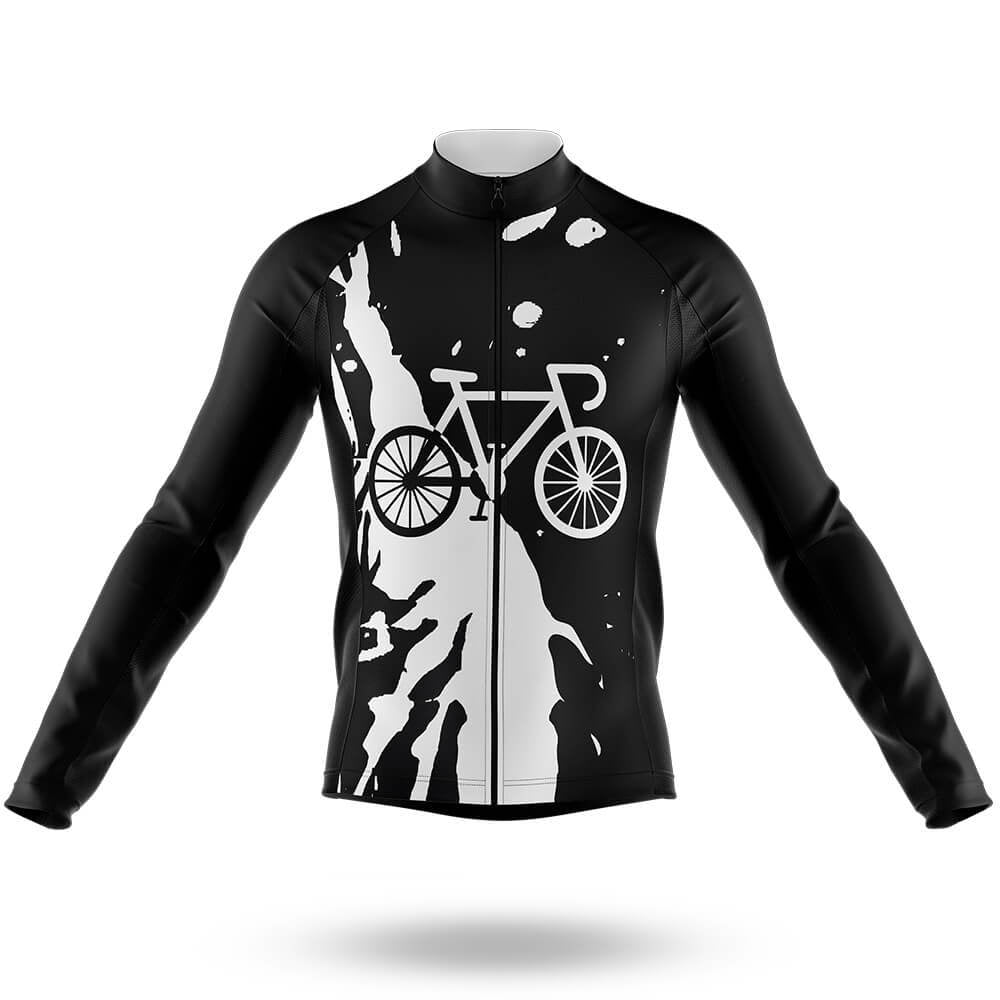Black - Men's Cycling Kit-Long Sleeve Jersey-Global Cycling Gear